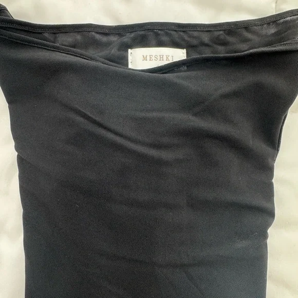 *NEVER WORN Meshki | Boat Neck Mesh Top - Picture 5 of 6